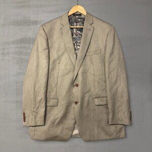 Lauren Ralph Lauren Paisley Lined Tan Men’s Suit Jacket Blazer‎ 46L